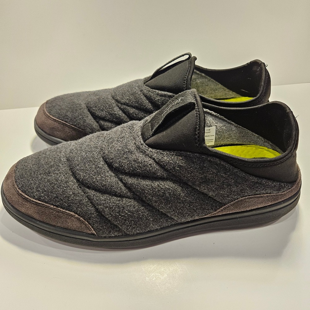 Florsheim Comfortech Mens 11M‎ Javs Grey Wool Quilted Slip On Shoes Slipp